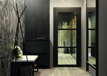 Glazen Deur Modern Zwart