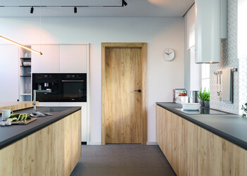 Moderne Binnendeur Houtstructuur